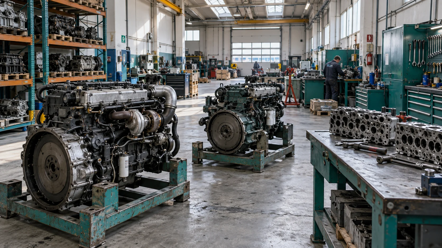 Ambiente di officina dedicato ai motori